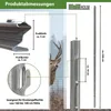 Z-Profil Zaunpfosten 230 cm feuerverzinkt 10x Zaunpfähle Produktbild-Vorschau 3