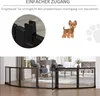 PawHut Absperrgitter Hund 6-teilig, 432 x 70 cm Faltbar Produktbild-Vorschau 8