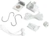 A collection of components for a roller blind or similar window covering, laid out on a white background. Náhled obrázku produktu