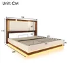 Letto idraulico con materasso imbottito Flieks 140x200 cm Anteprima dell’immagine prodotto 4
