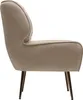 Poltrona "Austin" in velluto - 79 x 71 x 79,5 cm - Beige Anteprima dell’immagine prodotto 4
