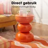 Mica Decorations Luna Tafel - Bijzettafel met Open Rond Productafbeelding-voorbeeld 8
