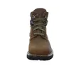 A close-up, front-facing view of a brown leather boot. Anteprima dell’immagine prodotto