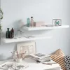 vidaXL Schweberegale 2 Stk. Hochglanz-Weiß 80x23,5x3,8 cm Produktbild-Vorschau 13
