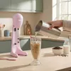 Milchshake-Maker 100 W, 500 ml Edelstahlbecher, 2 Stufen, rosa Anteprima dell’immagine prodotto