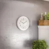 Funkwanduhr 25Cm Silber/Weiss Produktbild-Vorschau 3