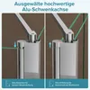doporro 70x120x140cm Design-Duschwand für Badewanne Produktbild-Vorschau 4