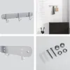 Intirilife appendiabiti in acciaio inox modello D - 3 ganci Anteprima dell’immagine prodotto 4