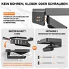 Badezimmer Papierhalter Wandmontage, Schwarz Aluminium, Produktbild-Vorschau 7