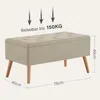 Theo&Cleo Sitzbank Polsterbank mit Stauraum  Footstool Produktbild-Vorschau 3