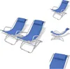 vidaXL Liegestühle 2 Stk. Stahl Blau -  Sonnenliegen Produktbild-Vorschau 1