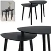H&S Decoration | Set di tavolini - Set di 2 - Nero - Design Anteprima dell’immagine prodotto 2