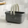 Plastový kôš do sprchy s držadlami, prenosný kôš na Náhľad obrázku produktu 2