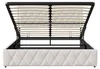 REMZETTA Polsterbett 140x200 cm Beige mit LED, USB und Produktbild-Vorschau 5