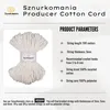 Bavlnená šnúra s 3 mm jadrom 100 m, makramé priadza, Náhľad obrázku produktu 4
