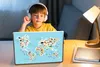 MuchoWow® Laptop Aufkleber Sticker Cover Weltkarte - Kinder Produktbild-Vorschau 3