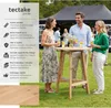 Table haute pour fête en bois massif pliante 79x110cm - Voir les images du produit 2