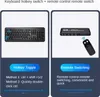 ZELURXX KVM přepínač 2x2 HDMI 4K@60Hz s audio výstupem, USB Náhled obrázku produktu 5
