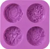Silikon-Seifenform Blumenform 12 Stück, Produktbild-Vorschau 1