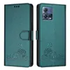 Leder Hülle für Motorola Moto G72 Süße Katze Flip Case Produktbild-Vorschau 2