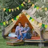 Wimpelkette Outdoor Wetterfest Salbeigrün 20 m 5 Stück Produktbild-Vorschau 4