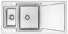 Edelstahl Einbauspüle 1,5 Becken 100 x 50 cm Silber mit Produktbild-Vorschau 1