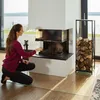 relaxdays 10022303_0 relaxdays Kaminholzregal schwarz Podgląd zdjęcia produktu 2