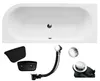 BADLAND Eckbadewanne Rechteck Badewanne Avita LINKS 180x80 Produktbild-Vorschau 2