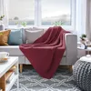 Hahn Strickdecke Wohndecke Perlmuster Marsala 130x170 cm Produktbild-Vorschau 4