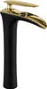 Mexen Lyra hohe Waschtischarmatur, Schwarz/Gold - 745310-75 Produktbild-Vorschau 1