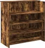 Biurko Recepcyjne Dąb Wędzony 100X50X103,5 Cm Drewno Podgląd zdjęcia produktu 1