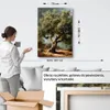 Obraz na płótnie do salonu drzewo oliwne zielono-brązowy Podgląd zdjęcia produktu 5