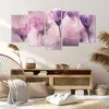 Bild auf Leinwand - Leinwandbild - 5 Teile - Blumen Rosa Produktbild-Vorschau 7