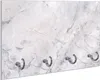 Wallario Schlüsselbrett aus Glas, Motiv: Graue Produktbild-Vorschau 1