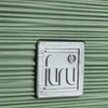 A close-up of a green textured surface with a silver emblem. Produktbild-Vorschau