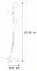 Stehlampe Metall Rauchglas G9 151 cm Beige Cognac 3-flammig Produktbild-Vorschau 8
