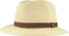 Borsalino feiner Hasenhaarhut Rustico Traveller mit Lederband in beige