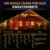 LED-Eisregen-Lichterkette mit Flashing-Effekt Lichterkette Produktbild-Vorschau 5