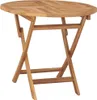 vidaXL Tavolo da giardino pieghevole 85x76 cm in legno Anteprima dell’immagine prodotto 8