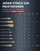 LIEBERGE Premium Pinselset Acrylfarben – 9 Acrylpinsel + Produktbild-Vorschau 3