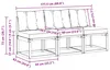 vidaXL 3 Stück Outdoor Mittelsofa Produktbild-Vorschau 8