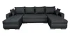 A U-shaped sectional sofa with multiple cushions, shown from the front against a white background. Náhled obrázku produktu