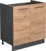 Spülenunterschrank Vicco Fame-Line Goldkraft Eiche 80 cm Produktbild-Vorschau 1