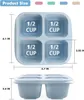 4er-Pack Snackbehälter, Bento-Snackbox mit 4 Fächern, Produktbild-Vorschau 4