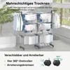 Doppelreihen Wäscheständer mit 2 Stück Sockentrockner, 4 Produktbild-Vorschau 7