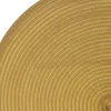 Kulaté  prostírání hořčičné  pletené, 38 cm Náhled obrázku produktu 2