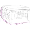 3-tlg. Garten-Lounge-Set mit Kissen Creme Bambus Produktbild-Vorschau 10