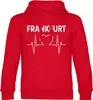 multifanshop Kapuzen Sweatshirt - Frankfurt - Herzschlag, Produktbild-Vorschau 1