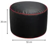 Gaming Fußhocker Kunstleder BANANAIR 50x30 cm rot Produktbild-Vorschau 4