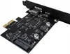 Adaptér pro počítač PCI PCIe 1X na USB A + C 3.1 Gen2 10 Náhled obrázku produktu 5